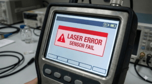 หน้าจอแจ้งเตือน Error ของเครื่องนับอนุภาค